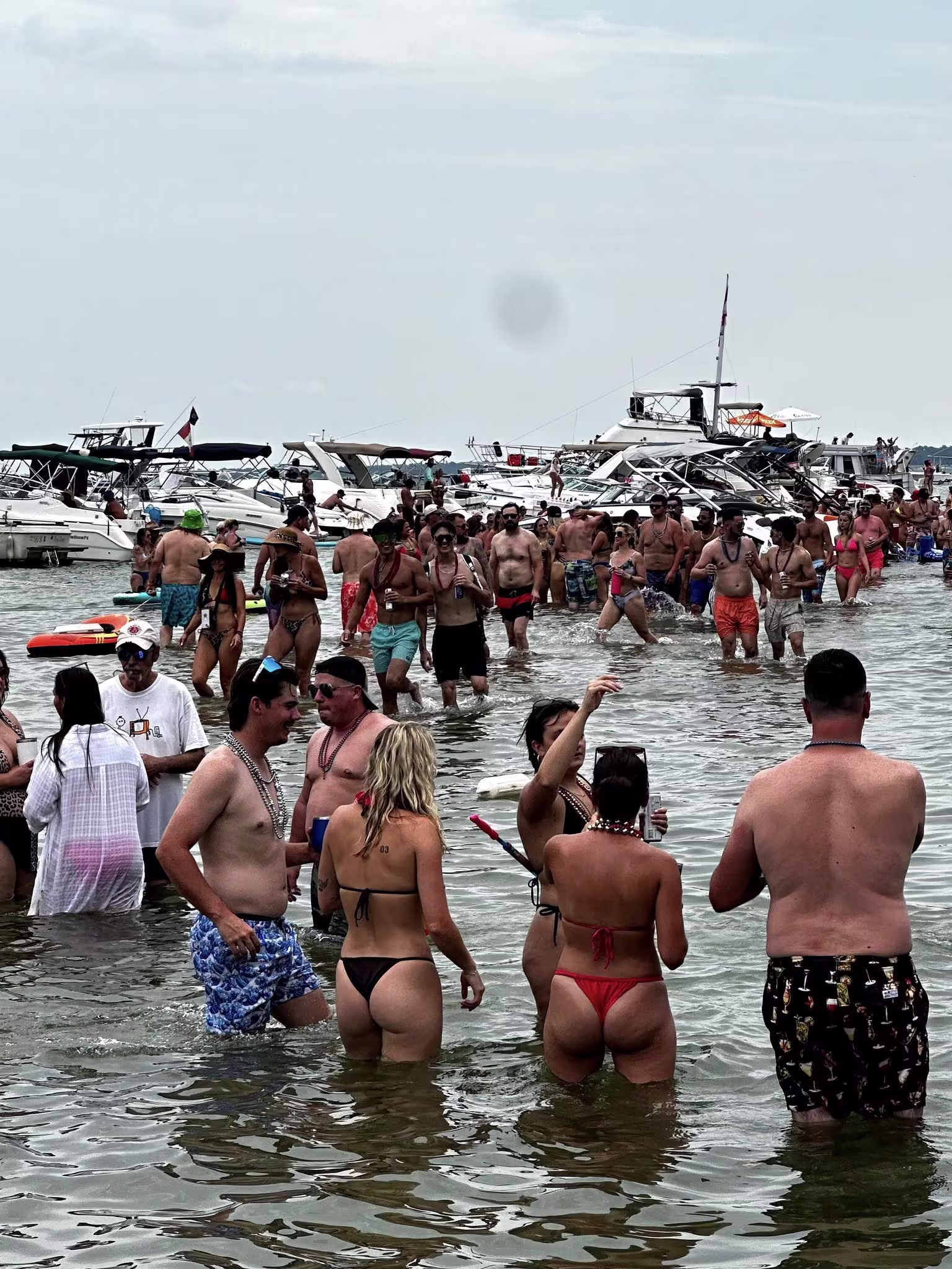 Party boats on Lake Erie